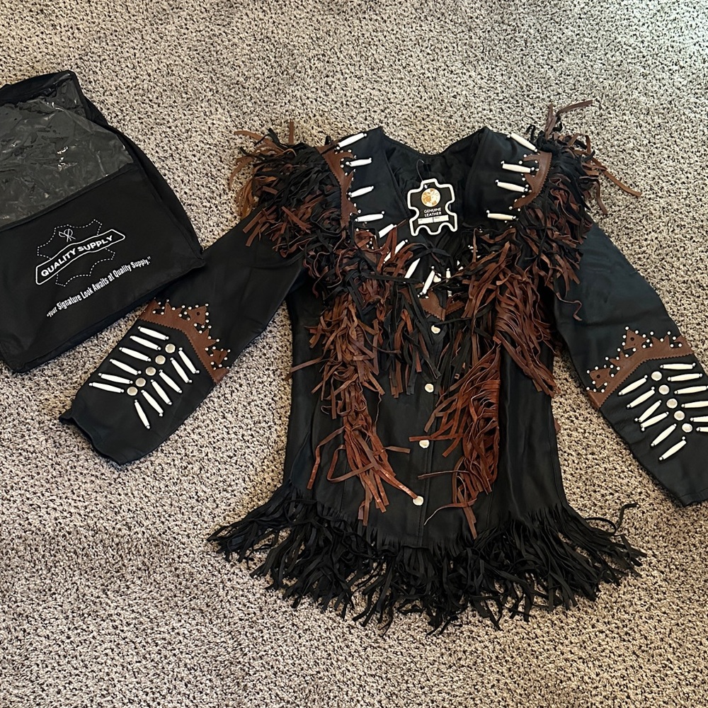 Western Fringe Leather Jacket